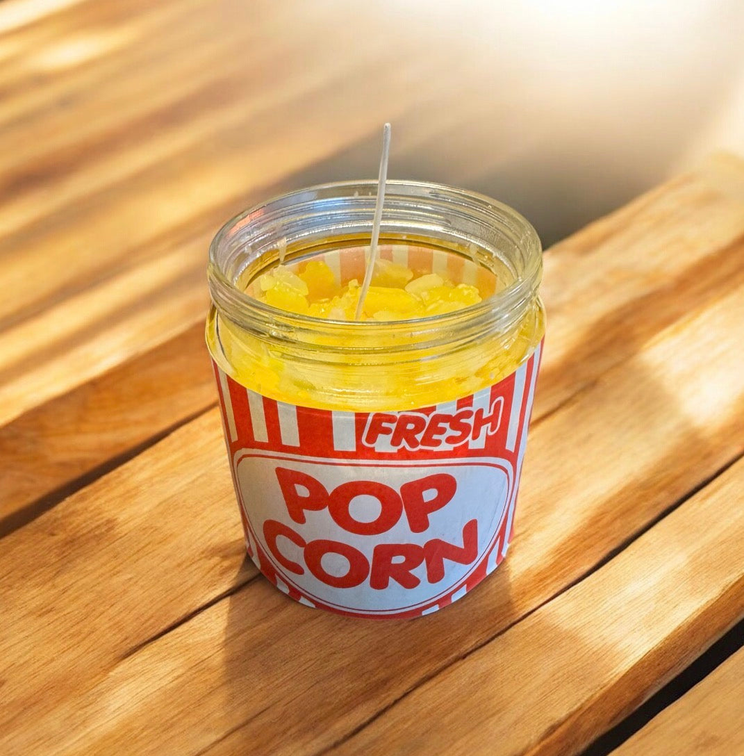 Movie Theater Popcorn Candle