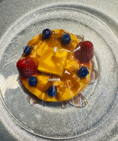 Berry and Egg Pancake Candles