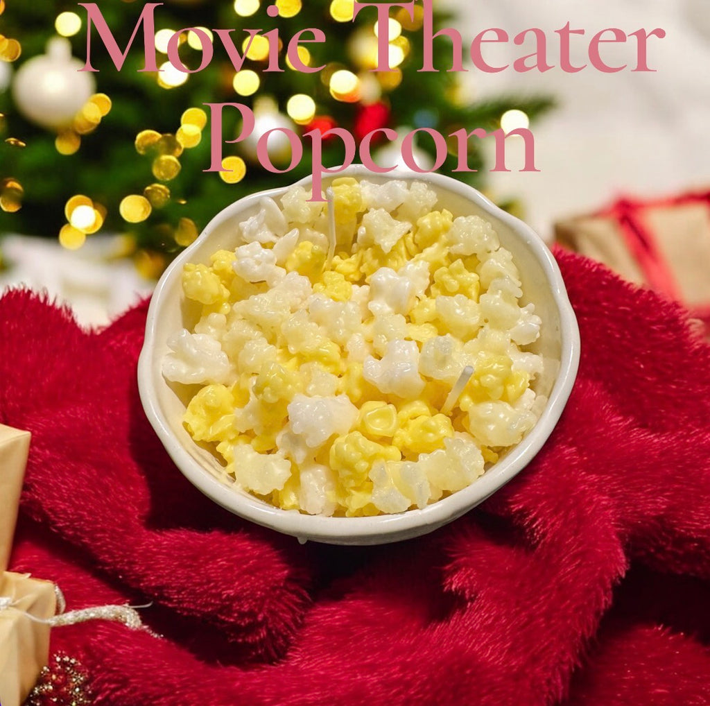Movie Theater Popcorn Candle